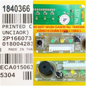 Bo mắt nhận Daikin 1840366 (10 chân, 3 đèn) board nhận remote máy lạnh