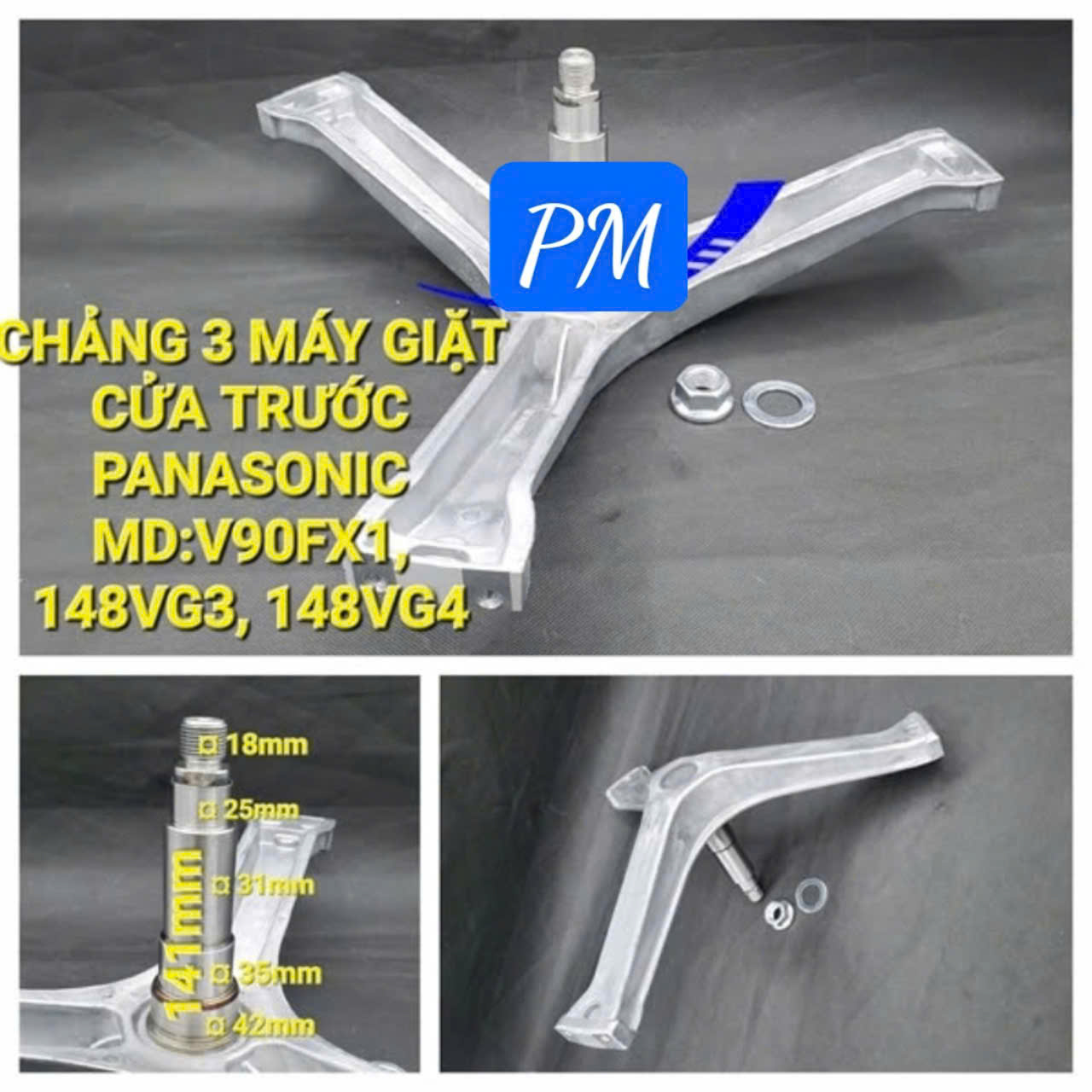 Càng Máy Giặt Panasonic Cửa Trước MD-NA-V90FX1, V90FX2, V90FG1, 148VG3, 148VG4 (8-9KG)