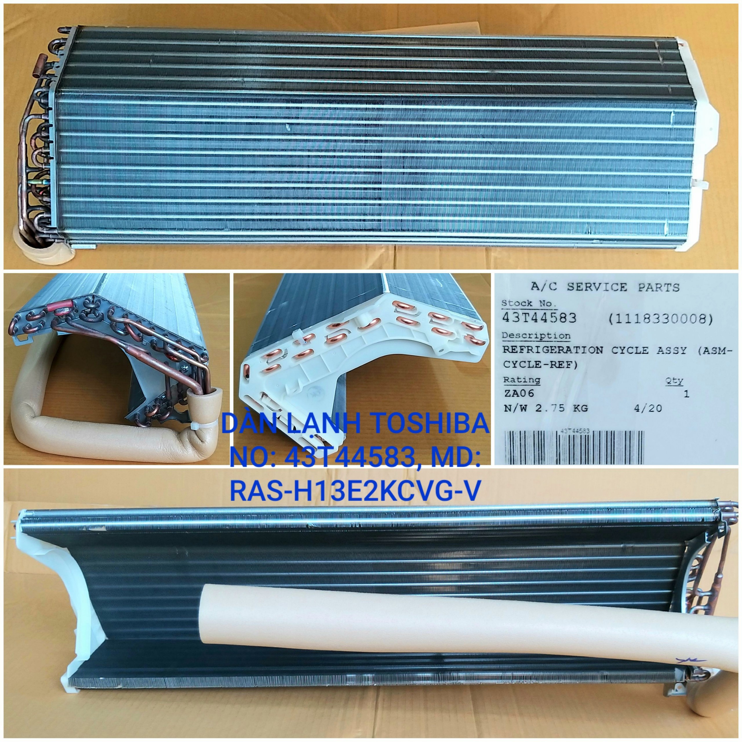 Dàn lạnh Toshiba 43T44583 (Dùng cho model RAS-H13E2KCVG-V)