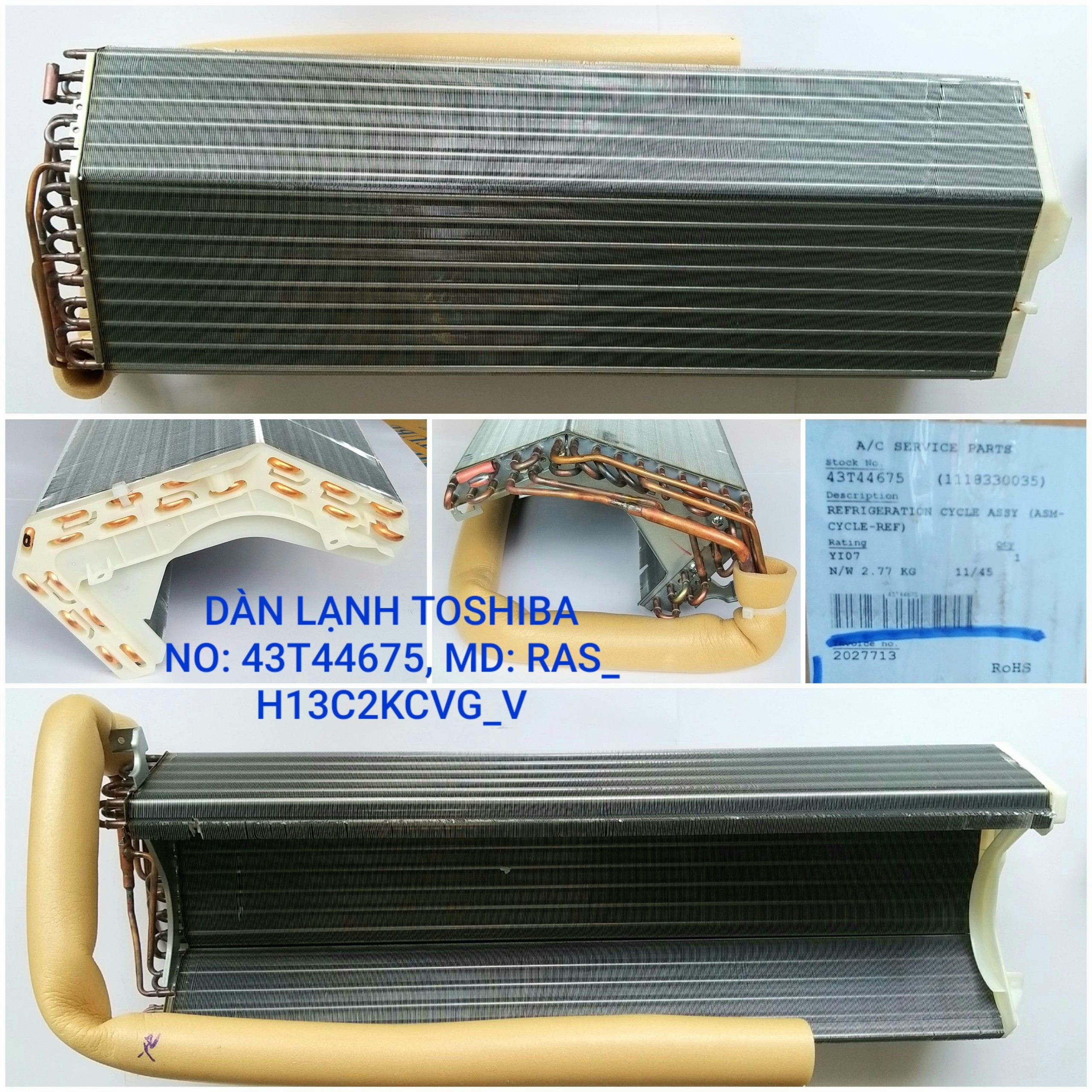 Dàn lạnh Toshiba 43T44675 (Dùng cho model RAS-H13C2KCVG-V)