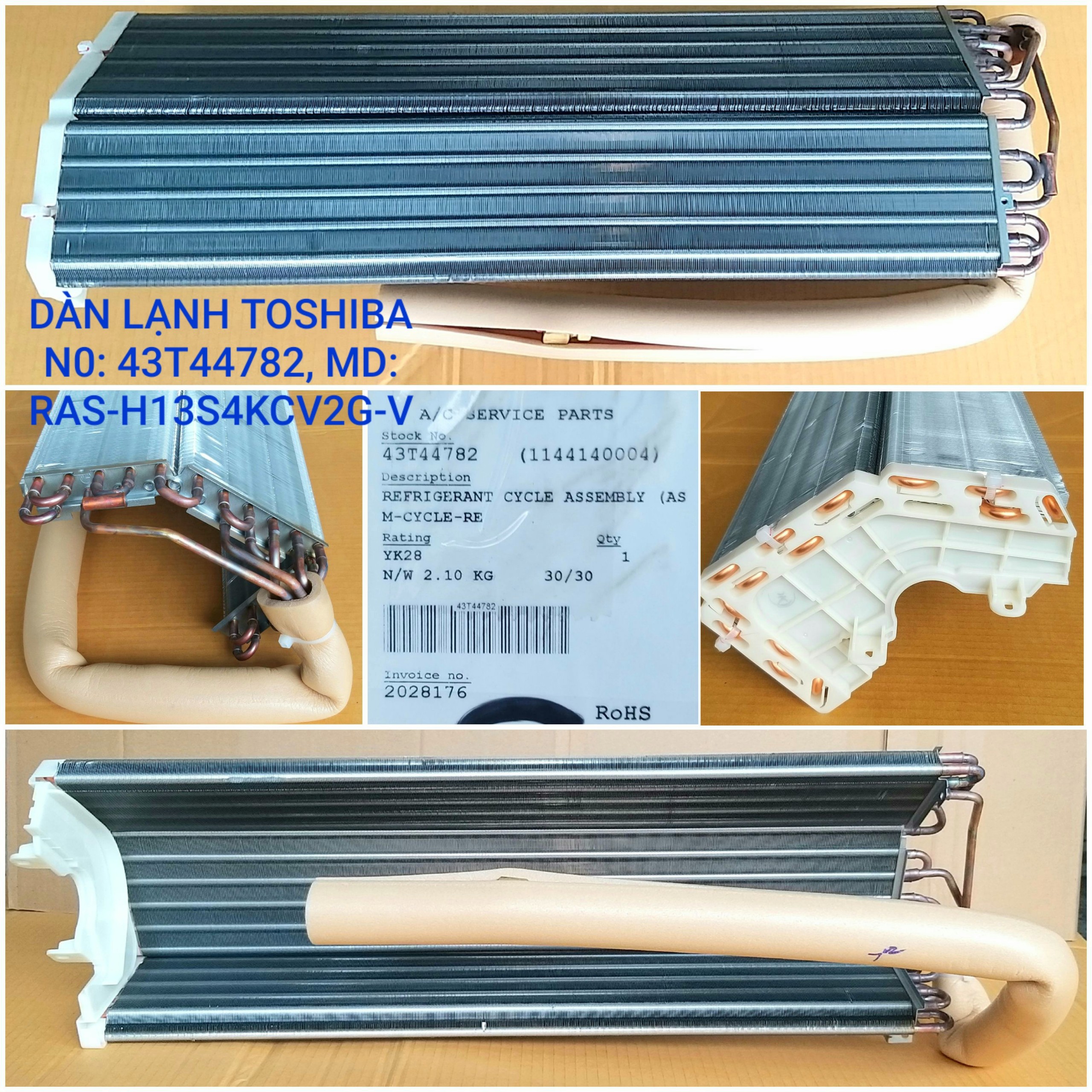 Dàn lạnh Toshiba 43T44782 (Dùng cho model RAS-H13S4KCV2G-V)