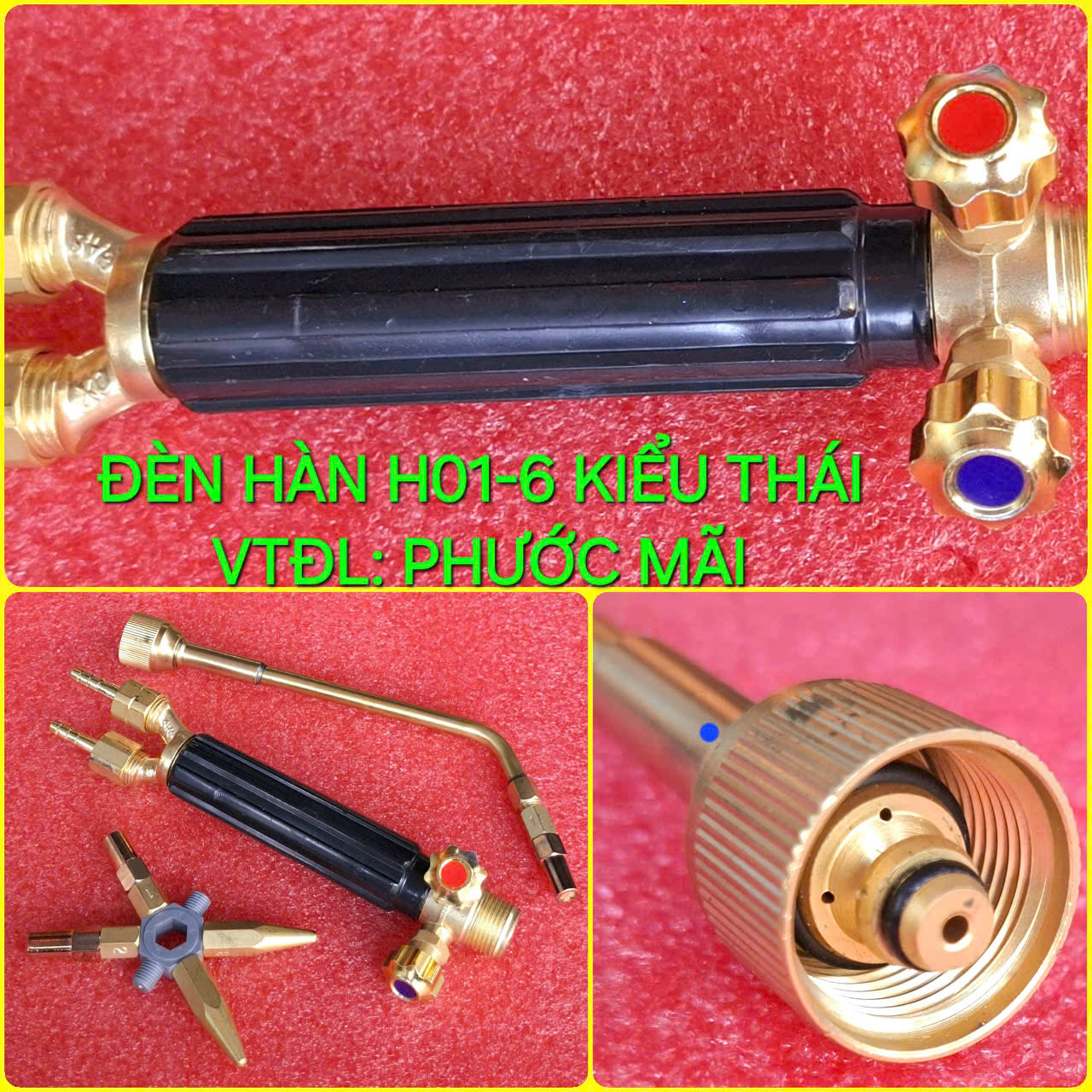 Bộ Đèn Hàn Gió Đá H01-6 Kiểu Thái Lan Cao Cấp