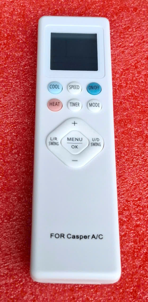 Remote (Điều Khiển) Máy Lạnh Casper Trắng Dài YKR-C001 Cao Cấp