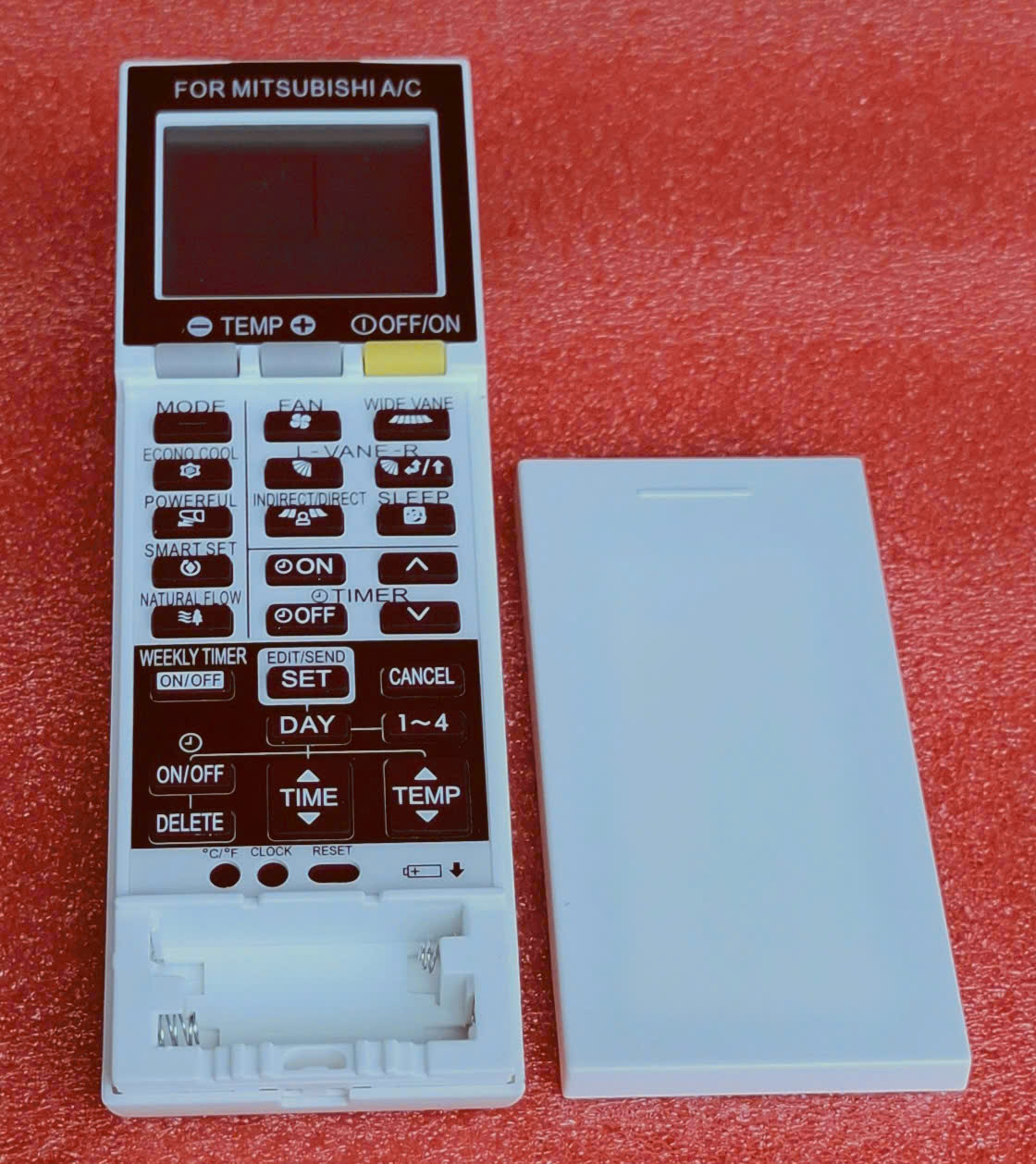 Remote (Điều Khiển) Máy Lạnh Mitsubishi Trượt Thay Thế Lia 4 Lá Cao Cấp