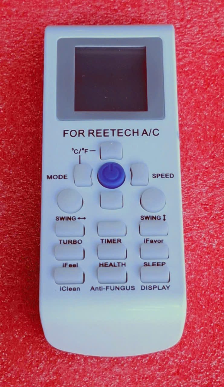 Remote (Điều Khiển) Máy Lạnh Reetech Nút Xanh Cao Cấp