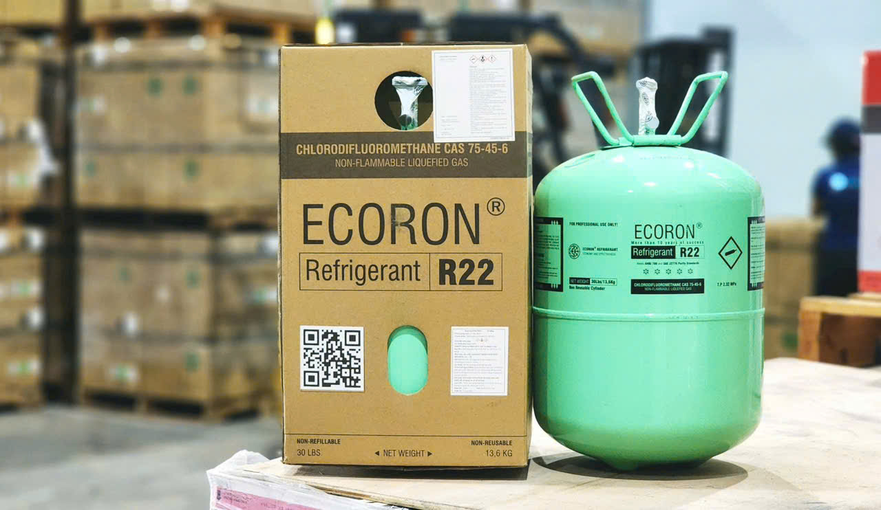 Gas Lạnh ECORON R22 (Bình 13.6kg) Trung Quốc Cao Cấp
