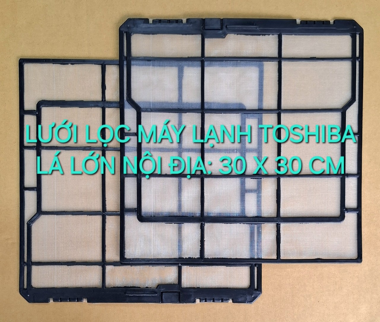 Cặp Lưới Lọc Bụi Máy Lạnh Toshiba Lá Lớn Nội Địa (30 x 30cm) Cao Cấp