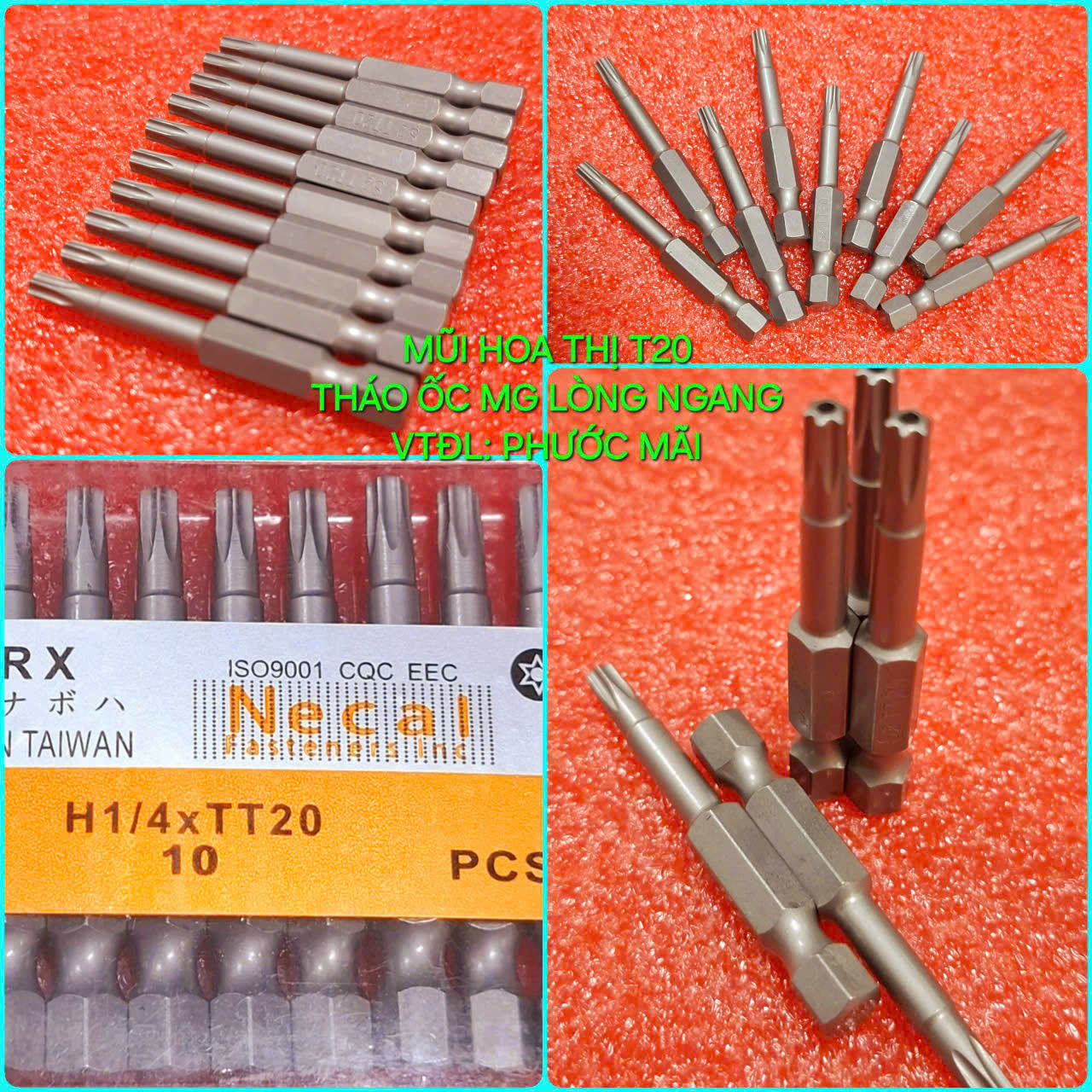 Mũi Bắn Vít Hoa Thị Khóa T20 (Torx S2) Chuyên Dụng Tháo Ốc Máy Giặt Cửa Ngang