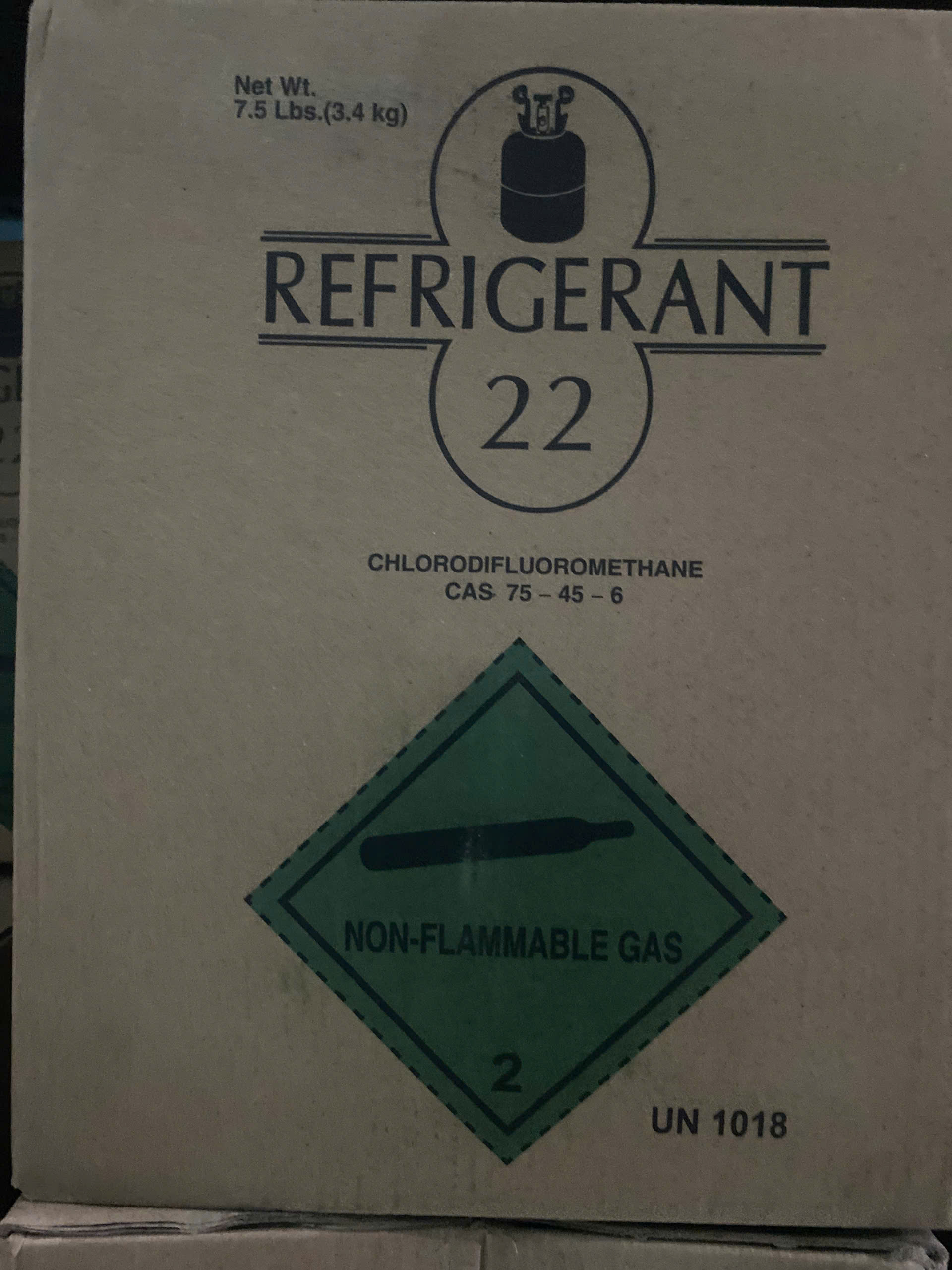 Gas Lạnh R22 Loại Nhỏ (Bình 3.4kg) Cao Cấp