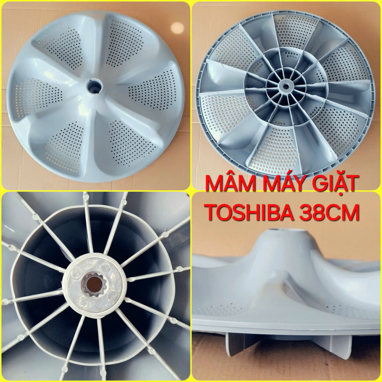 Mâm Máy Giặt Toshiba Cửa Trên (Lồng Đứng) Kích Thước 38cm Cao Cấp