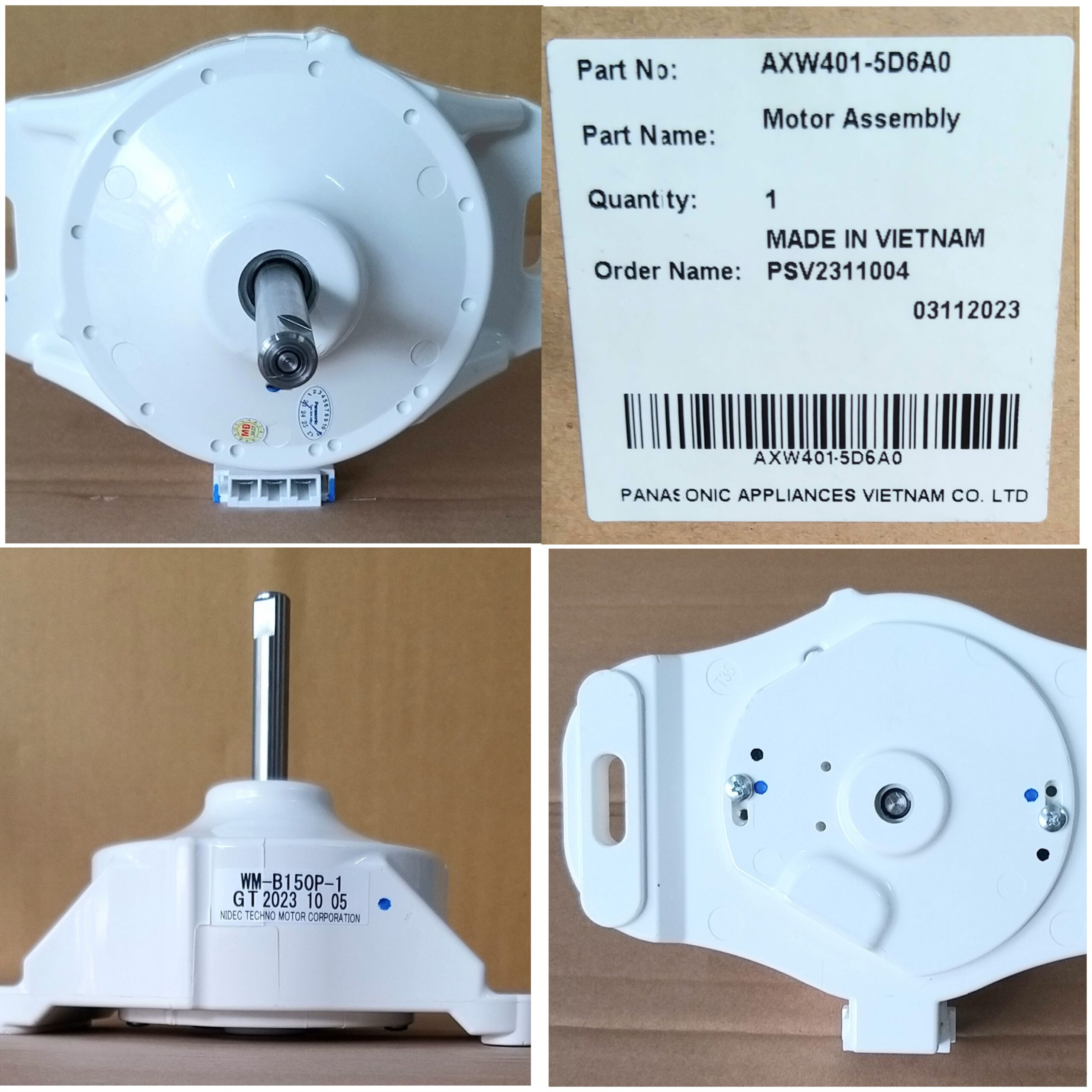 Motor Máy Giặt Sứ Panasonic WM-B150P-1 (Mã Phụ Tùng AXW401-5D6A0) Cao Cấp