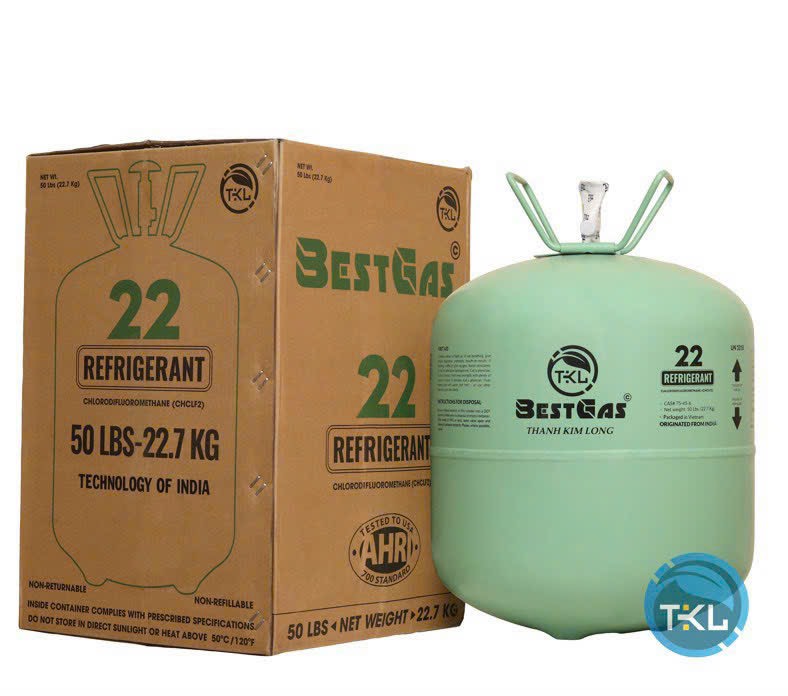Gas lạnh R22 Bestgas Ấn Độ 13.6Kg (Bình lớn công nghiệp)