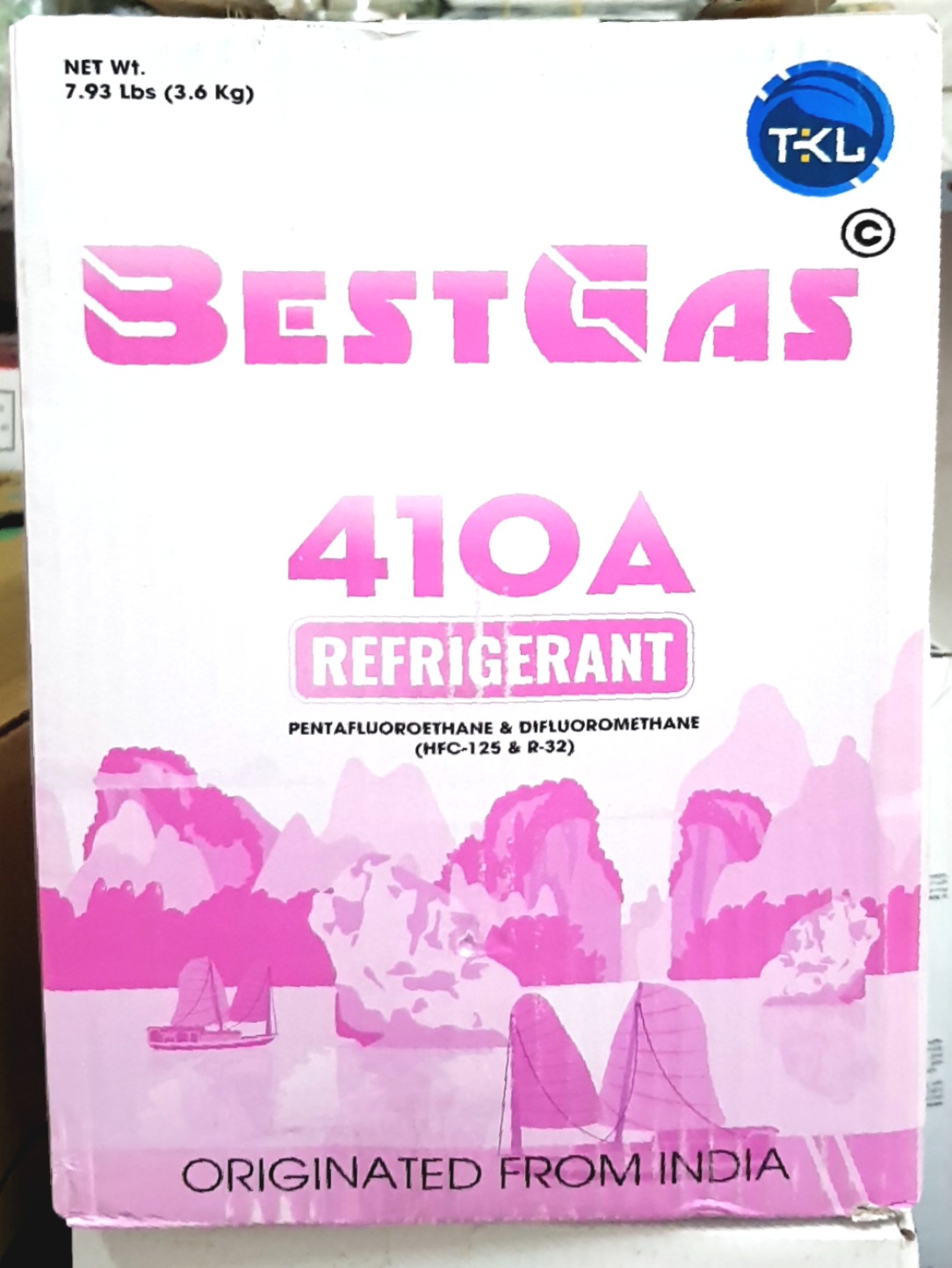 Gas lạnh R410a Bestgas Ấn Độ 3.6Kg (Bình gas 410 nhỏ)