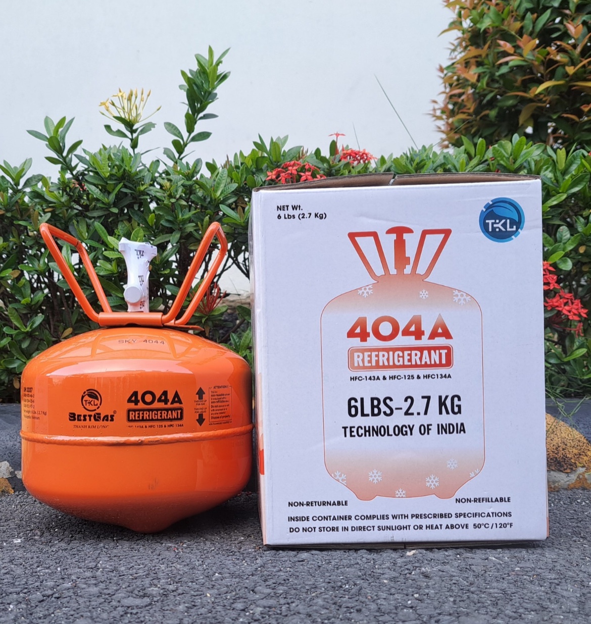Gas lạnh R404A Bestgas 2.7Kg (Công nghệ Ấn Độ)