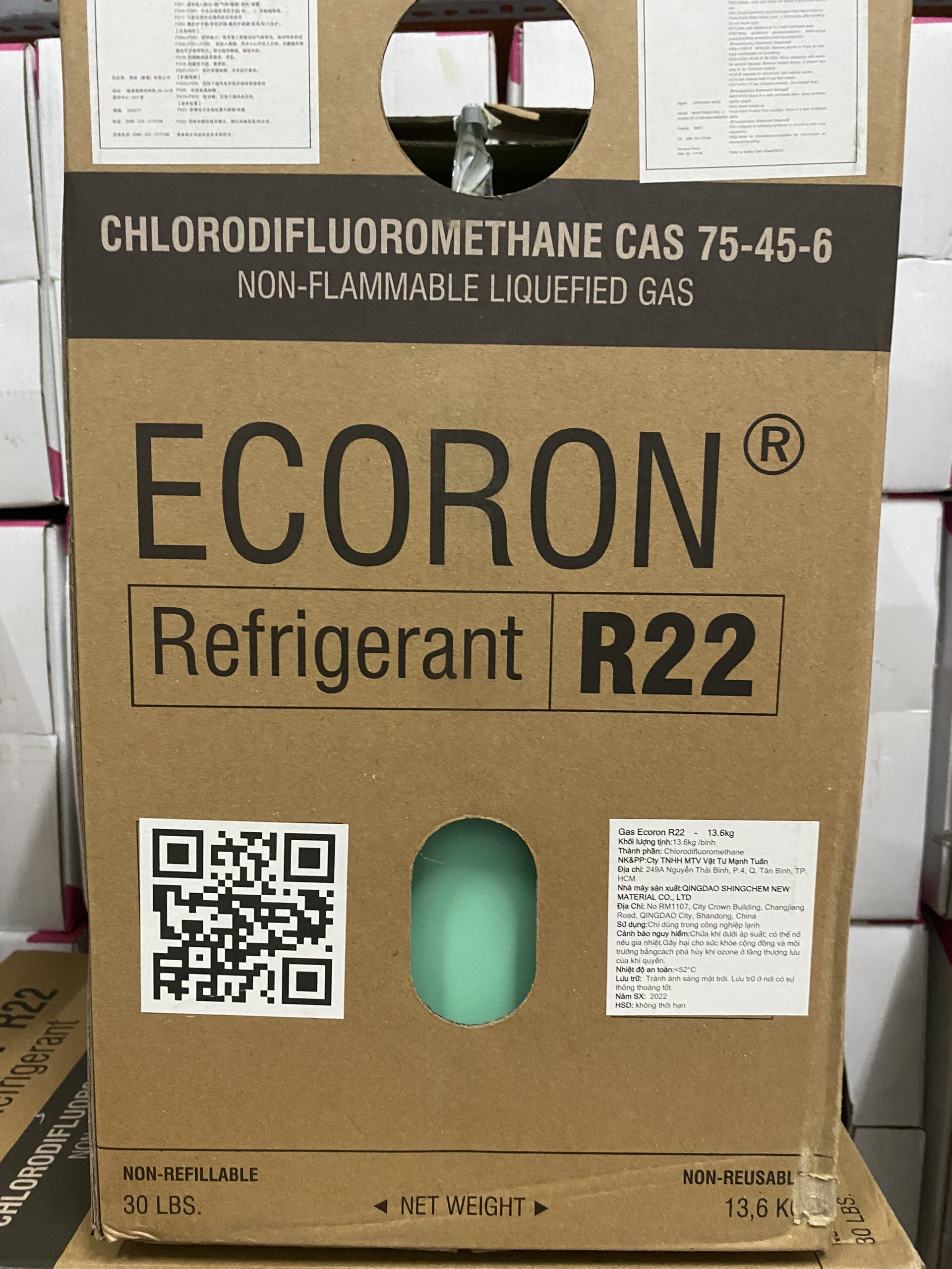 Gas ecoron R22
