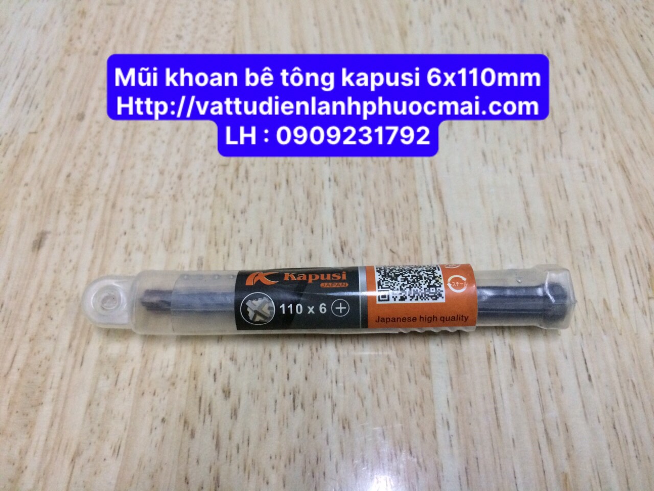 mũi khoan bê tông kapusi 6x110mm