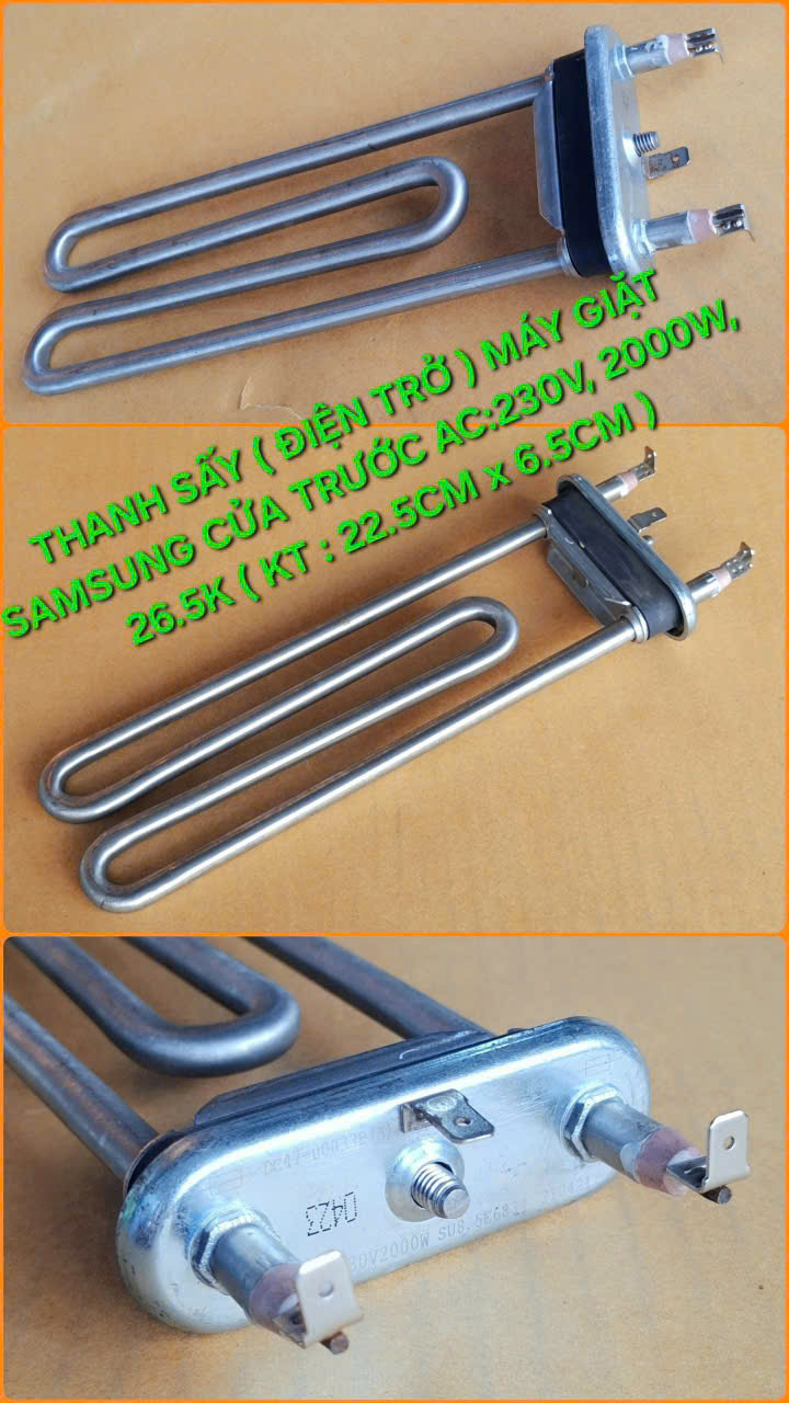 Thanh sấy (điện trờ) máy giặc samsung cửa trước